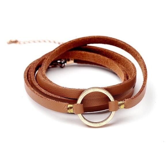 Freya Branwyn Cirque Soft Leather Wrap Bracelet - Picture 1 of 5